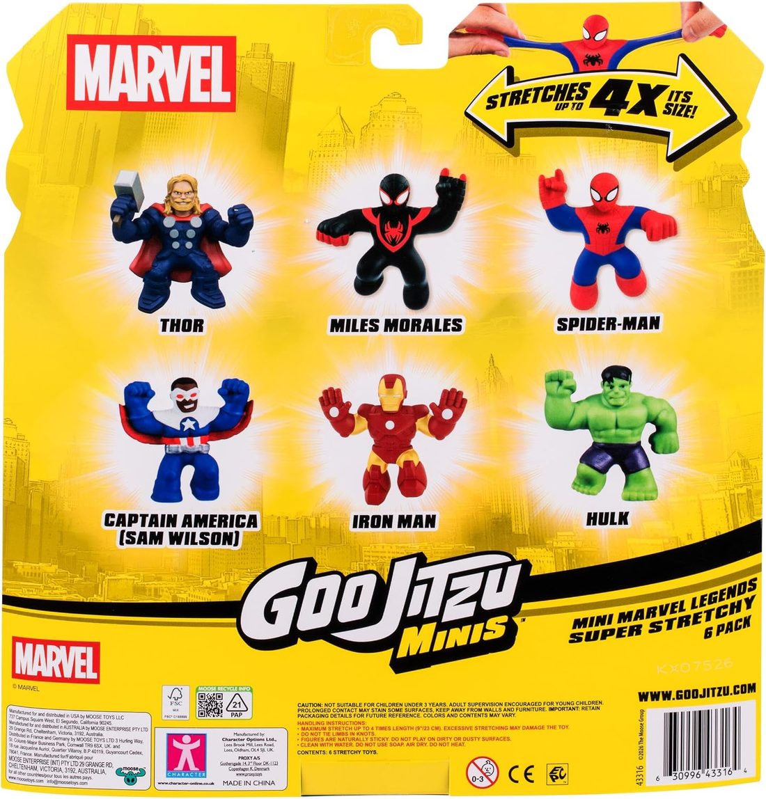 Goo Jitzu Marvel Minis 6 Pack view 3