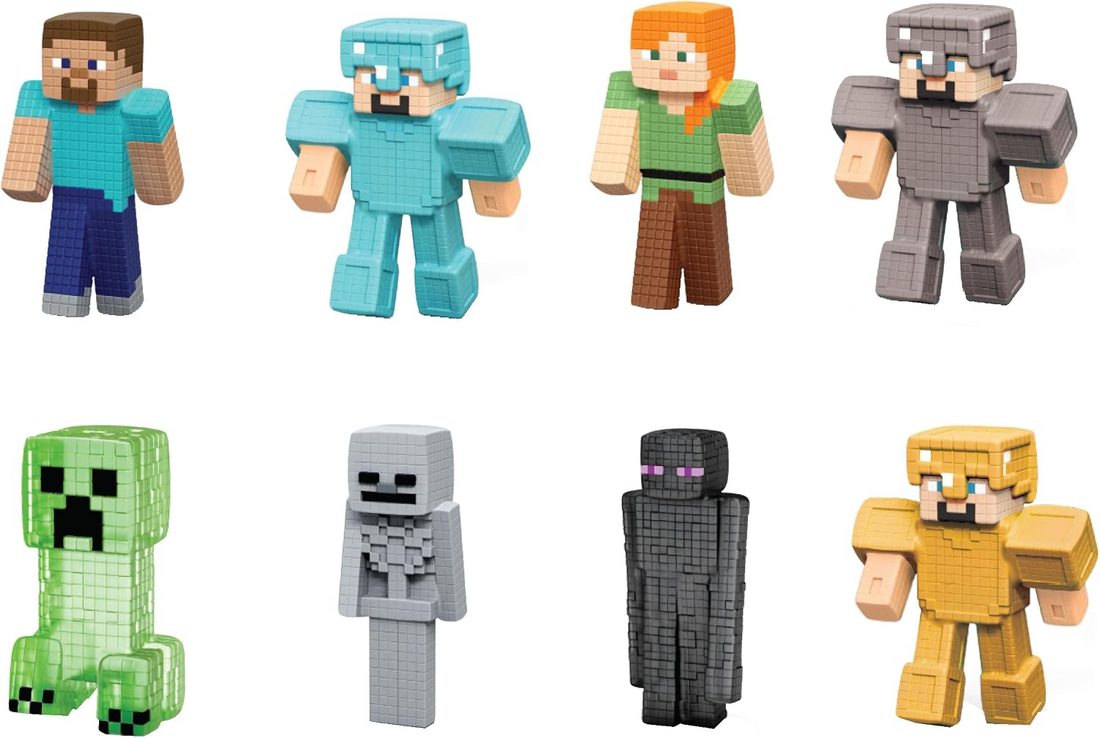 Goo Jitzu Minecraft Mini Figures Pack of 8 view 4